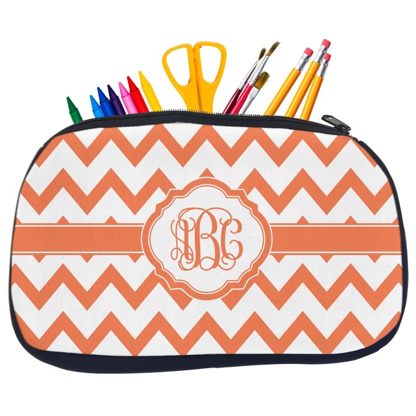Chevron Pencil / School Supplies Bags - Medium