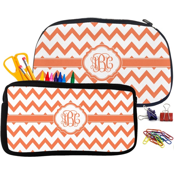 Chevron Pencil / School Supplies Bags Small and Medium