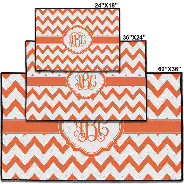 Chevron Personalized Door Mat - Group Parent IMF