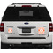 Chevron Personalized Square Car Magnets on Ford Explorer