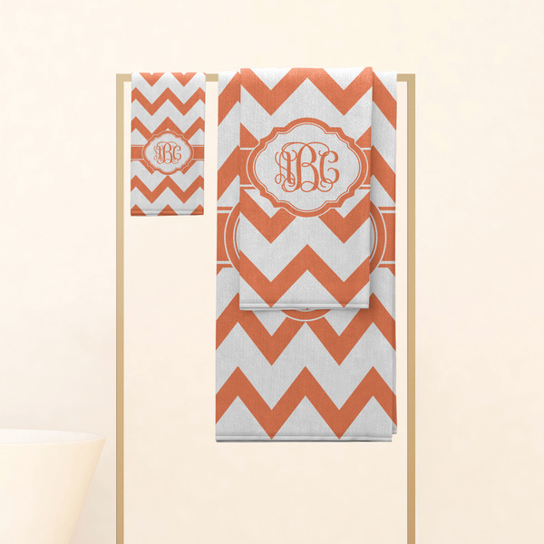 Chevron Personalized Towel Set