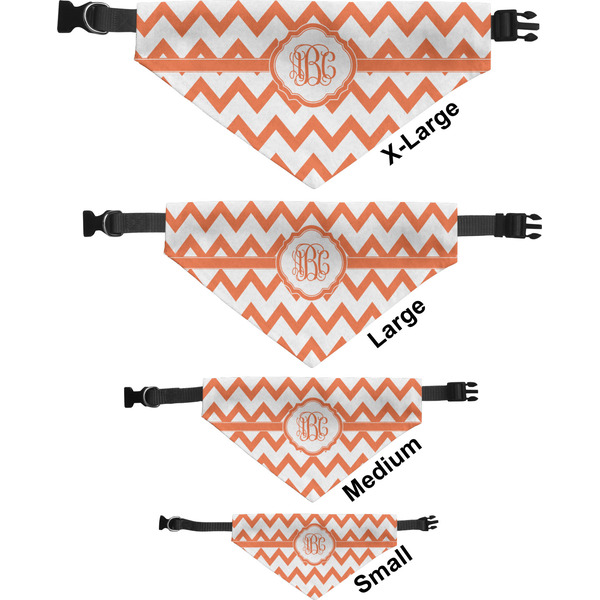 Chevron Pet Bandana Sizes