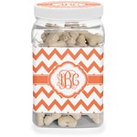 Chevron Dog Treat Jar (Personalized)