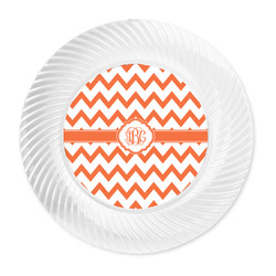 Chevron Plastic Party Dinner Plates - 10" (Personalized)