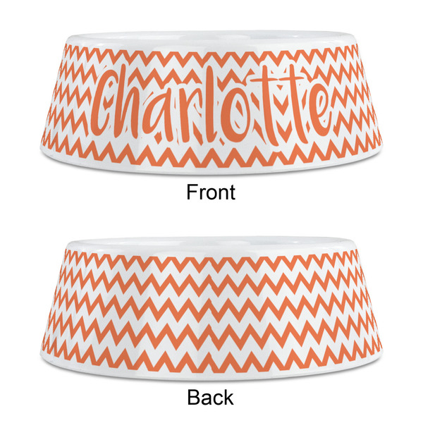 Chevron Plastic Pet Bowls - Medium - APPROVAL