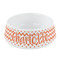 Chevron Plastic Dog Bowl - Small (Personalized)