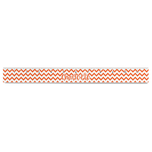 Chevron Plastic Ruler - 12" - FRONT