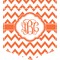 Chevron Iron On Faux Pocket (Personalized)
