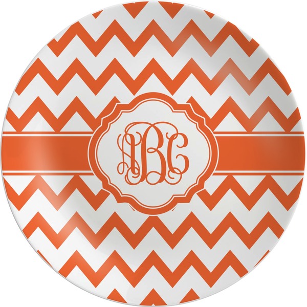 Custom Chevron Melamine Plate (Personalized)