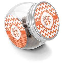 Chevron Puppy Treat Jar (Personalized)
