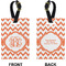 Chevron Rectangle Luggage Tag (Front + Back)