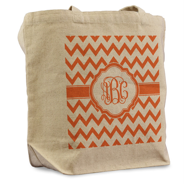 Custom Chevron Reusable Cotton Grocery Bag (Personalized)