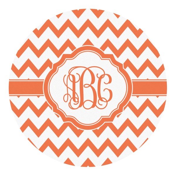 Custom Chevron Round Decal - Large (Personalized)