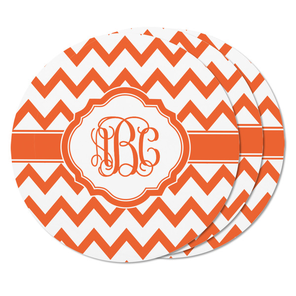 Chevron Round Fridge Magnet - THREE