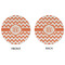 Chevron Round Linen Placemats - APPROVAL (double sided)