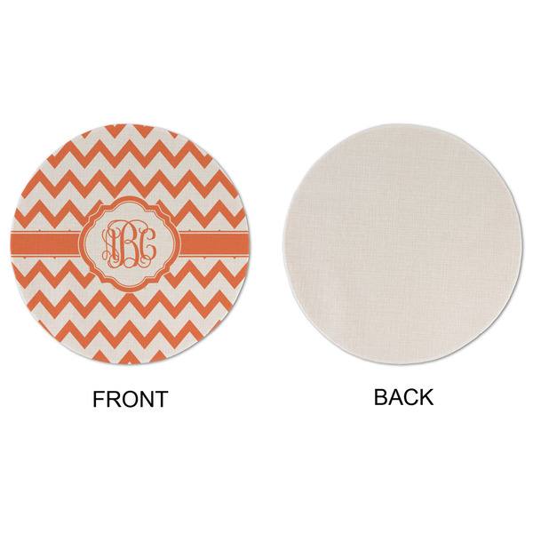 Chevron Round Linen Placemats - APPROVAL (single sided)