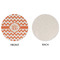 Chevron Round Linen Placemats - APPROVAL (single sided)