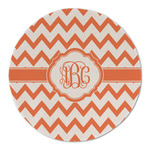 Chevron Round Linen Placemat - Single Sided (Personalized)