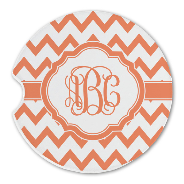 Chevron Sandstone Car Coaster - Single