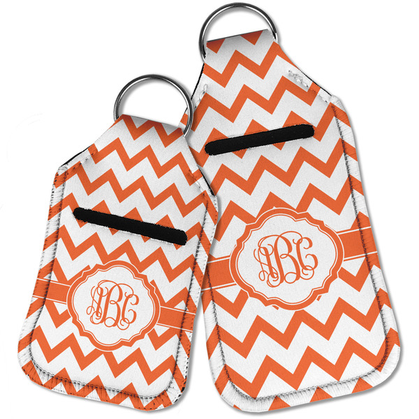 Chevron Sanitizer Holder Keychain - Parent Main