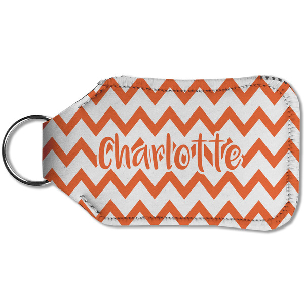 Chevron Sanitizer Holder Keychain - Small (Back)