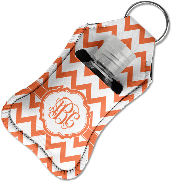 Chevron Sanitizer Holder Keychain - Small in Case