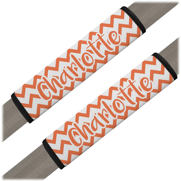 Custom Chevron Seat Belt Covers (Set of 2) (Personalized)
