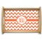 Chevron Natural Wooden Tray - Small (Personalized)