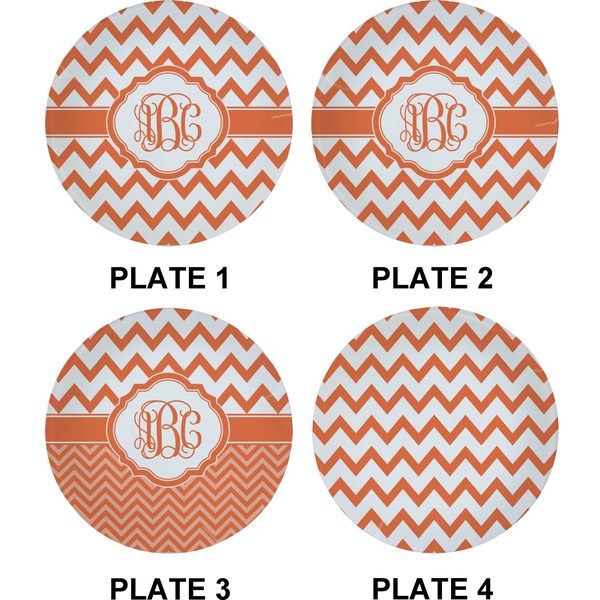 Chevron Set of Appetizer / Dessert Plates (Approval)