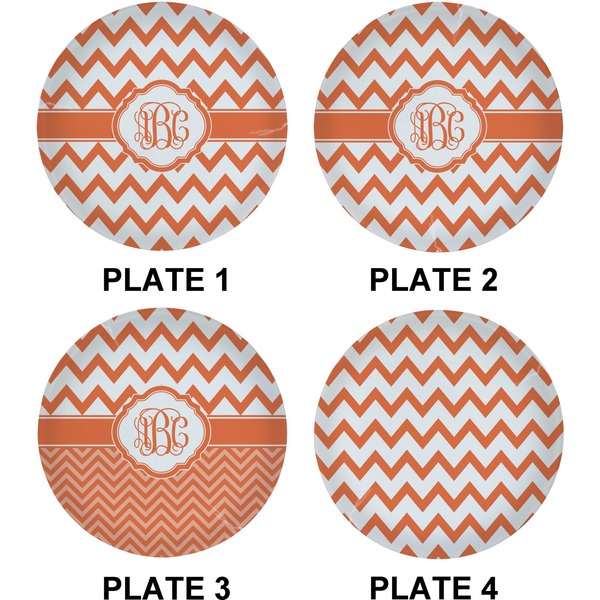 Chevron Set of Lunch / Dinner Plates (Approval)