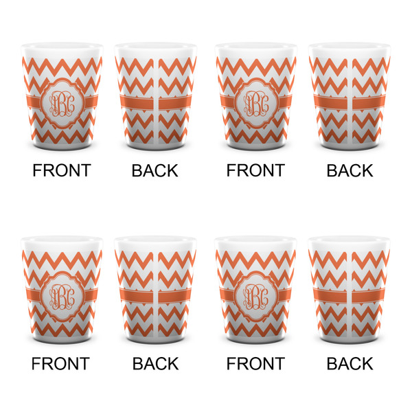 Chevron Shot Glass - White - Set of 4 - APPROVAL