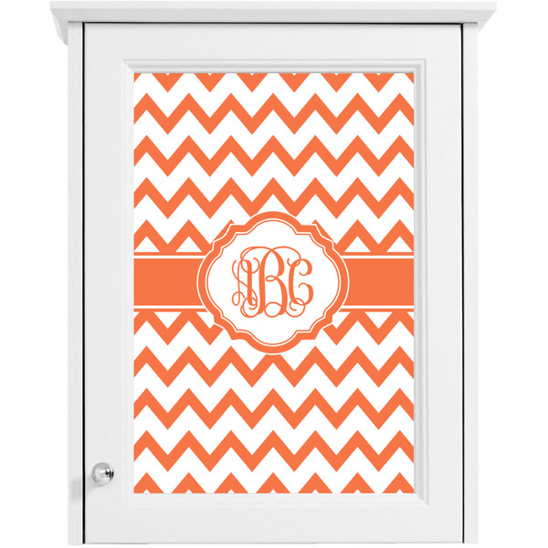 Chevron Single White Cabinet Decal