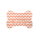 Chevron Bone Shaped Dog Food Mat (Small) (Personalized)