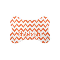 Chevron Bone Shaped Dog Food Mat (Small) (Personalized)