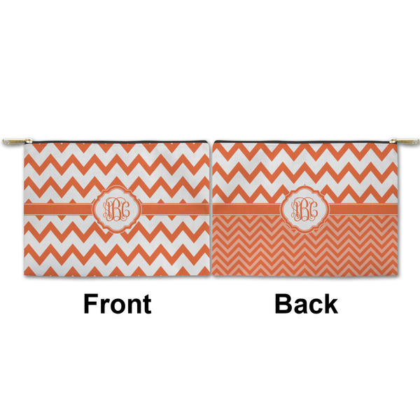 Chevron Small Zipper Pouch Approval (Front and Back)