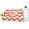 Chevron Sports Towel Folded with Water Bottle