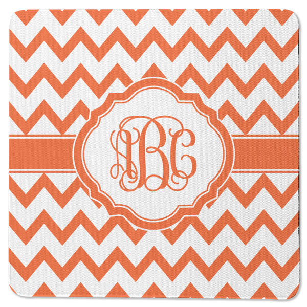 Chevron Square Coaster Rubber Back - Single