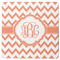 Chevron Square Rubber Backed Coaster (Personalized)