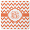 Chevron Square Rubber Backed Coaster (Personalized)
