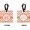 Chevron Square Luggage Tag (Front + Back)