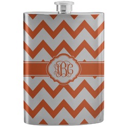 Chevron Stainless Steel Flask (Personalized)