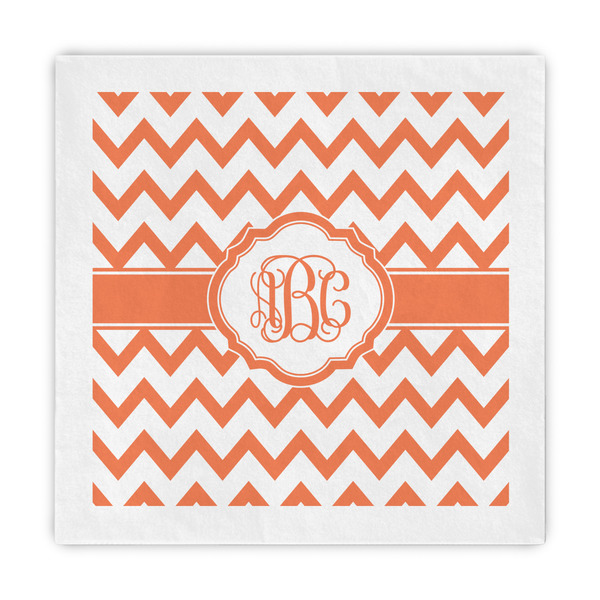 Custom Chevron Decorative Paper Napkins (Personalized)