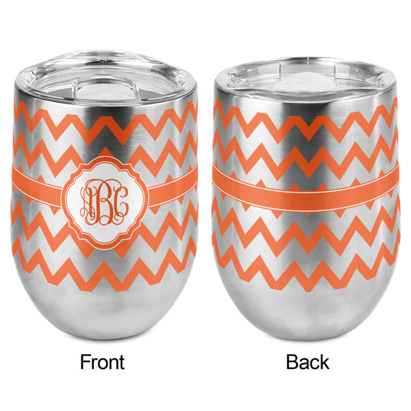 Chevron Stemless Wine Tumbler - Full Print - Approval
