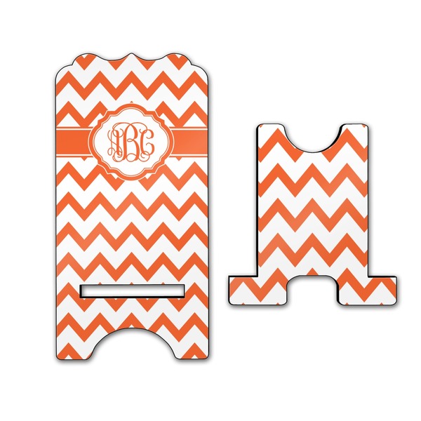 Chevron Stylized Phone Stand - Front & Back - Large