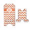 Chevron Stylized Phone Stand - Front & Back - Large