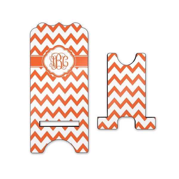 Chevron Stylized Phone Stand - Front & Back - Small