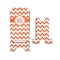 Chevron Stylized Phone Stand - Front & Back - Small
