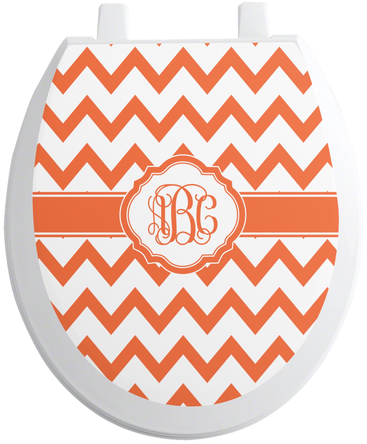 Custom Chevron Toilet Seat Decal (Personalized) YouCustomizeIt