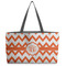 Chevron Beach Totes Bag - w/ Black Handles (Personalized)