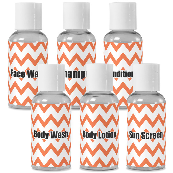 Custom Chevron Travel Bottles (Personalized)